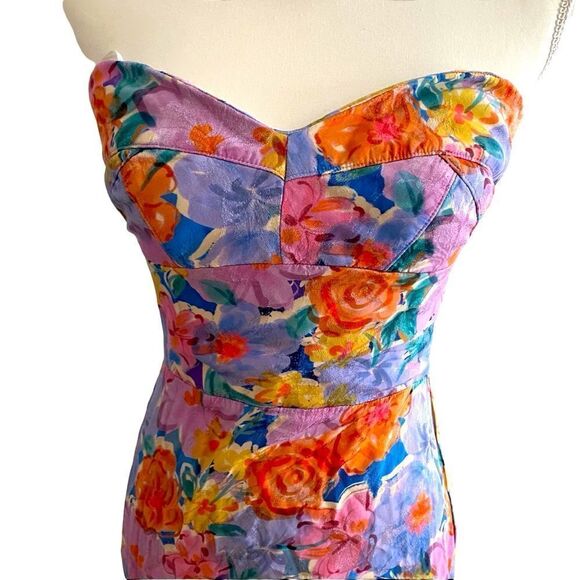 Amanda Uprichard Amalia Strapless Gown in Blossom Size Large - Picture 6 of 11